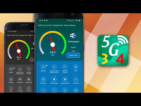 Wi-Fi, 5G, 3G, LTE 4G Speed Test - Phone Cleaner Video