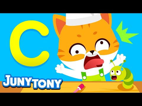 Cat Cook’s Cart | Phonics Song for Kids | Alphabet C Song | Kindergarten Song | JunyTony
