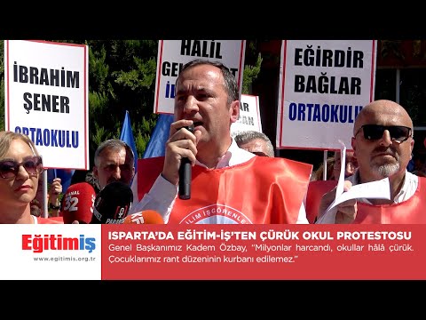 Genel Başkanımız Kadem Özbay, “Milyonlar harcandı, okullar hâlâ çürük. Çocuklarımız rant düzeninin kurbanı edilemez.” | EĞİTİM İŞ