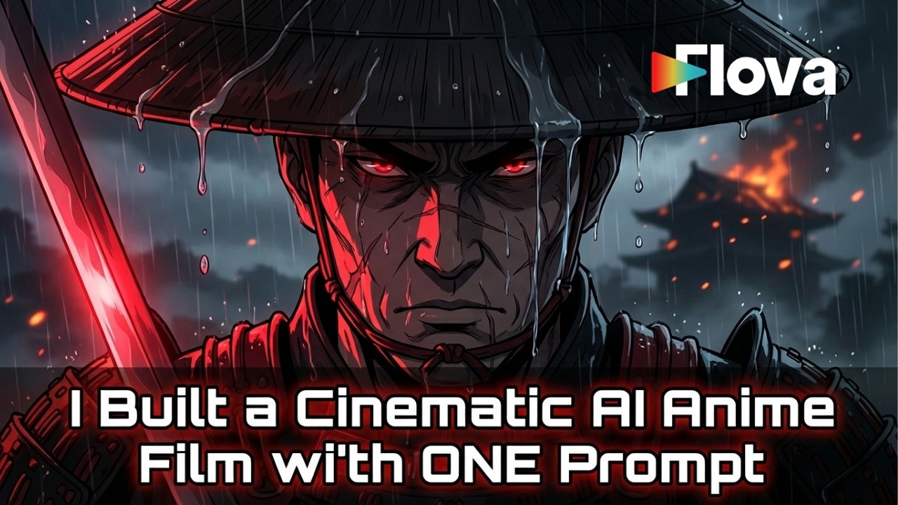 I Built a Cinematic AI Anime Film with ONE Prompt | Flova.ai Agent Workflow