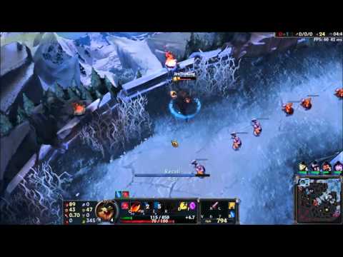 Flash Play Renekton VS Akali