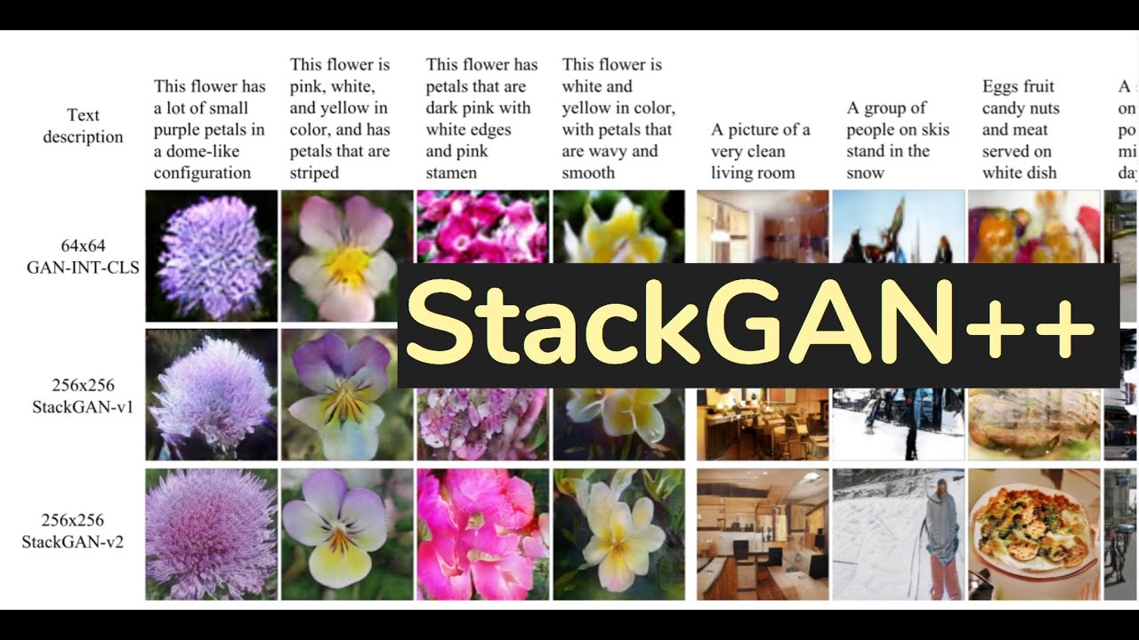 [StackGAN++] Realistic Image Synthesis with Stacked Generative Adversarial Networks | AISC