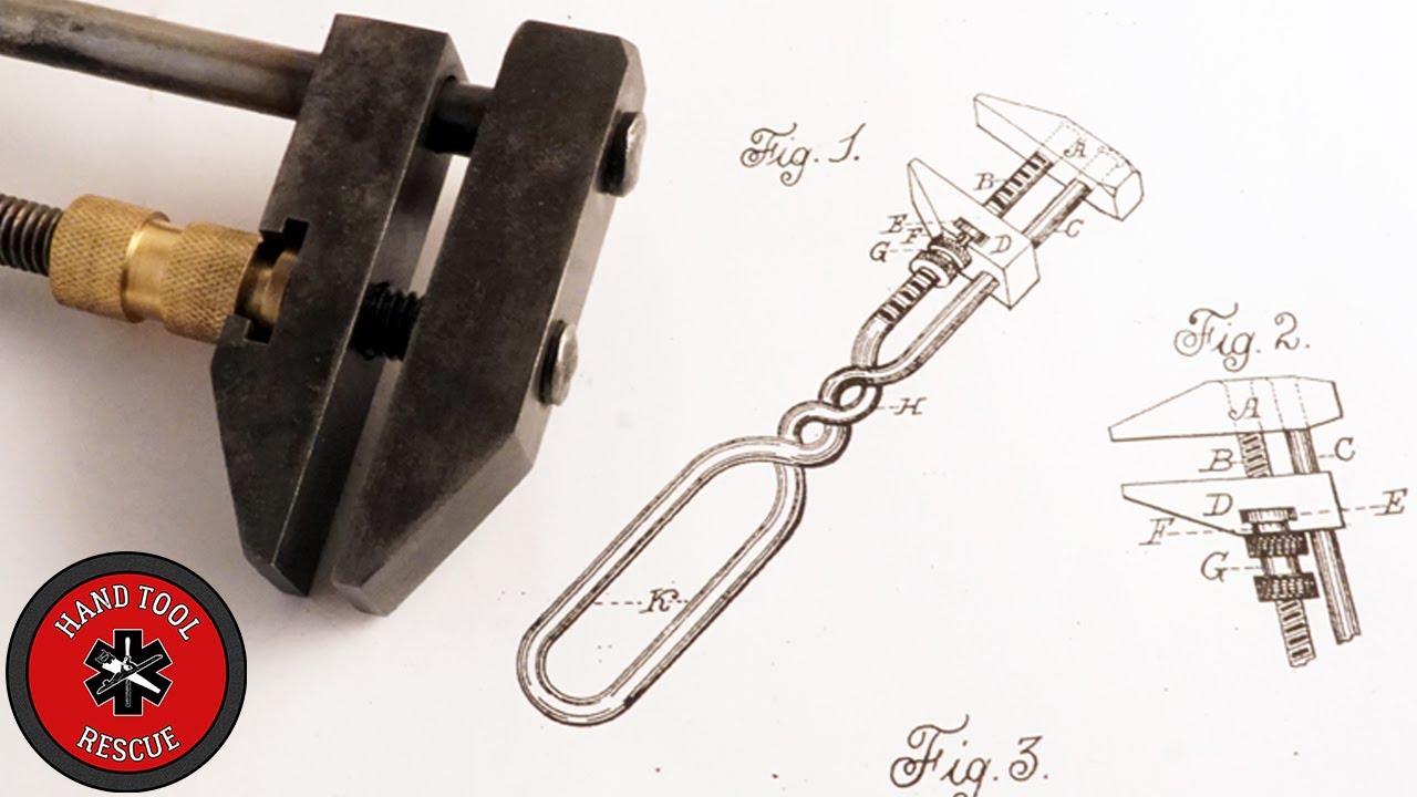 1883 Wrench Twisted Handle Wrench - Patent Remake