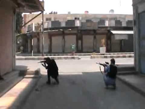 عملية قنص عناصر النظام من قبل كتيبة الشهيد طاهر الصياصنة في مخيم درعا