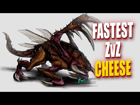 Fastest ZvZ cheese - 14 gas 13 pool ling rush in StarCraft 2 for Zergs