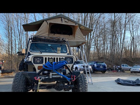Bought A Smittybilt Rooftop Tent for My Jeep Yj!