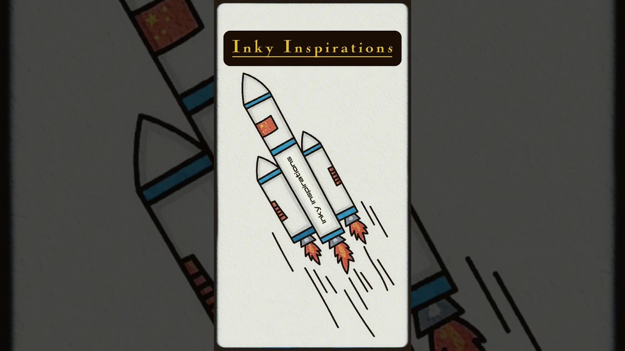 How To Draw A Rocket : Easy Drawing Tutorial #howtodraw #drawing #easydrawing