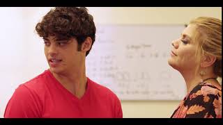 Kristen Johnston and Noah Centineo in a clip from SWIPED video