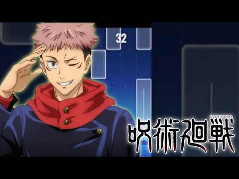 Opening 1 Jujutsu Kaisen - [Kaikai Kitan] - By Eve | Piano Tiles Anime (Full video)