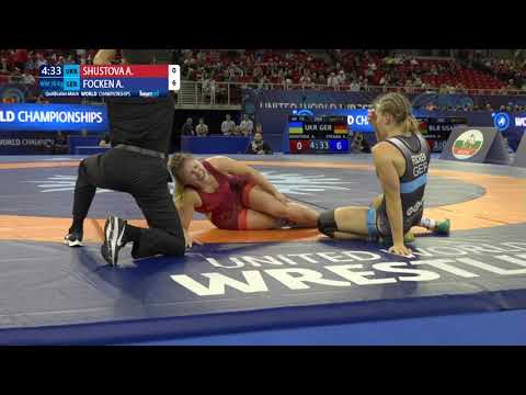 Qual. WW - 76 kg: A. SHUSTOVA (UKR) v. A. FOCKEN (GER)