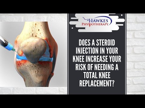Does a steroid injection in your knee increase your risk of needing a total knee replacement?