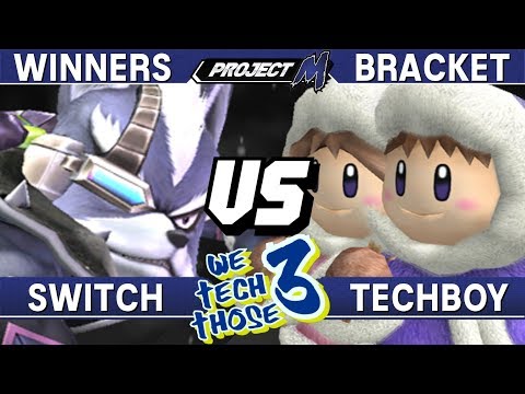 Project M - Switch (Wolf) vs Techboy (Ice Climbers) - We Tech Those 3 Winners