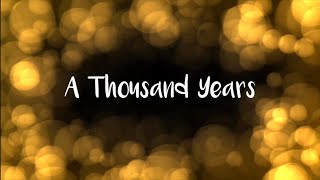 A Thousand Years - Christina Perri (Boyce Avenue Cover) with lyrics