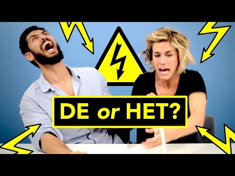 ELECTRIC SHOCK challenge ⚡ Dutch language students: DE or HET?