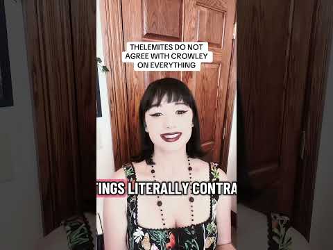 Thelemites do not agree with aleister crowley on everything. #occult #occultism #thelema #thelemite