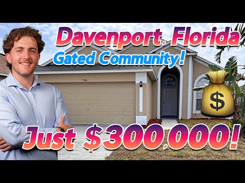 Davenport Florida GATED COMMUNITY Home Tour | Priced at Just  $300,000!
