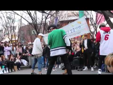 DOB Hongdae BTS - RUN 디오비 홍대공연 방탄소년단 - RUN