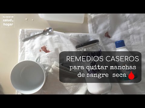 Cómo quitar manchas de sangre seca de la ropa blanca