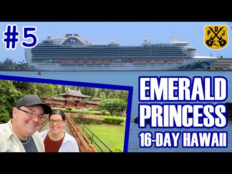 Emerald Princess Pt.5 - Honolulu Oahu, Byodo-In Temple, Turtle Beach, Matsumoto Shave Ice, Hula Dog