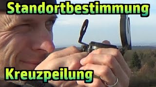 Standortbestimmung per Kreuzpeilung mit Kompass und Karte, ohne GPS №3
