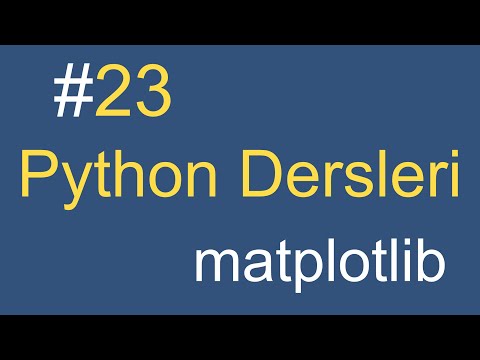 Python Dersleri - 23 | matplotlib