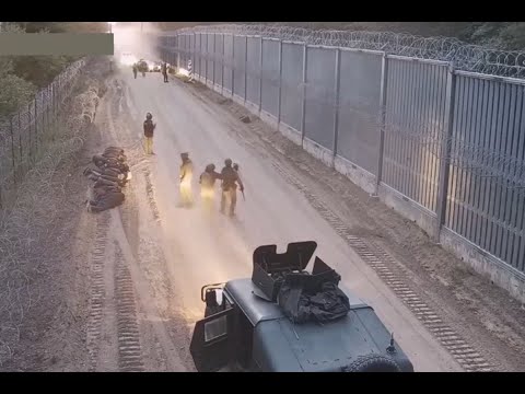 Nielegalni migranci na polsko – białoruskiej granicy /film/
