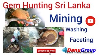 preview picture of video 'Sri Lankan Gemstone Mining Washing  getting rough stone - Cutting - Polishing and final Product'