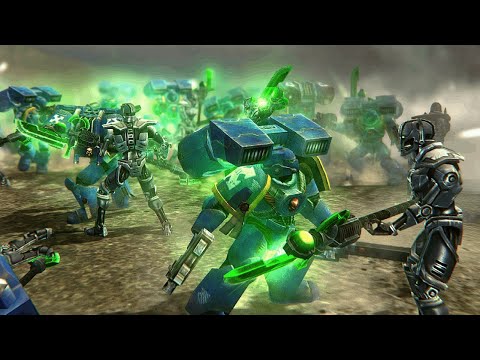 Necron Pariahs killing Space Marines! - Unification Mod, Warhammer 40K: Dawn of War: Soulstorm