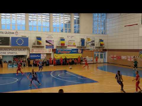 Golul de 3-2 din partida de futsal C.S. United Galați - Informatica Timișoara