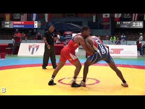 1/4 GR - 97 kg: M. REINIER (CUB) v. G. ROSILLO (CUB)