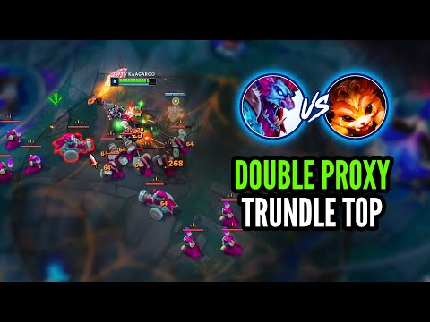 Trundle top ...BUT I DOUBLE PROXY (12 CS/min in Grandmaster lobby) - TRUNDLE vs. GNAR