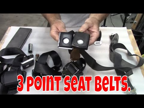 3 point seat belts in a classic Mustang. Jade part 102