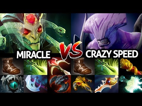 MIRACLE Smurf Medusa VS Pro Faceless Void Crazy Speed - Epic Comeback 7.22 Dota 2