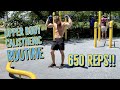 650 REP UPPER BODY CALISTHENICS WORKOUT | HIGH VOLUME PULL & PUSH TRAINING | CHEST AND BACK GAINS