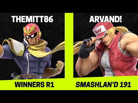SmashLAN'd 191 Winners R1 - TheMitt86 (Captain Falcon) vs Arvand! (Terry) - SSBU Tournament