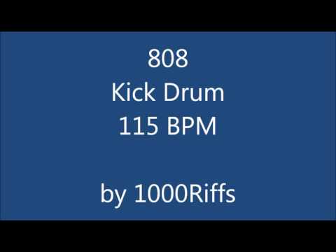 808 Kick Drum 115 BPM - Beats Per Minute