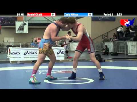 Daniel Chaid vs. Zack Wilcox at 2013 ASICS University Nationals - GR