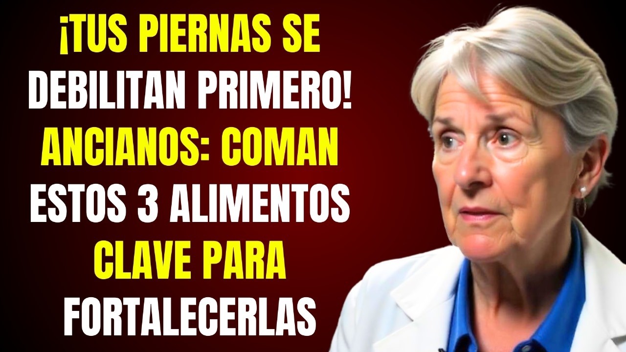 ¡Tus piernas se debilitan primero! Personas mayores:coman estos 3 alimentos clave para fortalecerlas