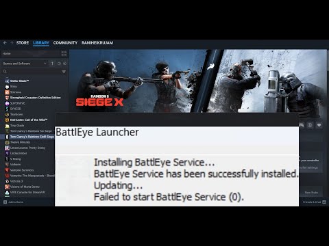 Fix Rainbow Six Siege X BattlEye Launcher Error Failed To Start BattlEye Service On PC