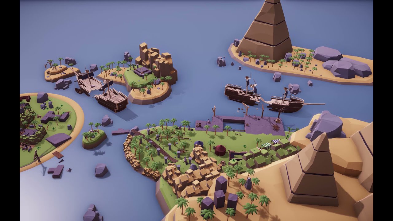 Low Poly Island Mega Pack RG 3D Model