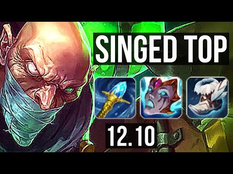 SINGED vs PANTH (TOP) | 5/0/4, 800+ games, 1.1M mastery | BR Master | 12.10