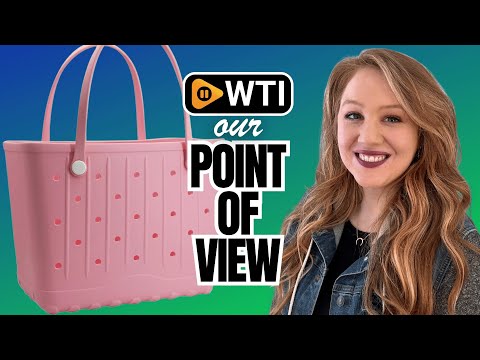GBB Rubber Large Beach Tote Bag Portable Travel Bag Waterproof Travel Handbags for Beach all Purpose Storage Bags Pink Large - WTI product video review