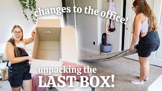 THE LAST BOX IS UNPACKED! + already making some changes to my office!