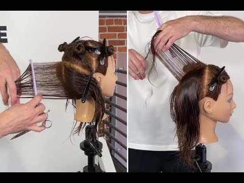 How to: Medium Length Layered Bob Haircut step by step...