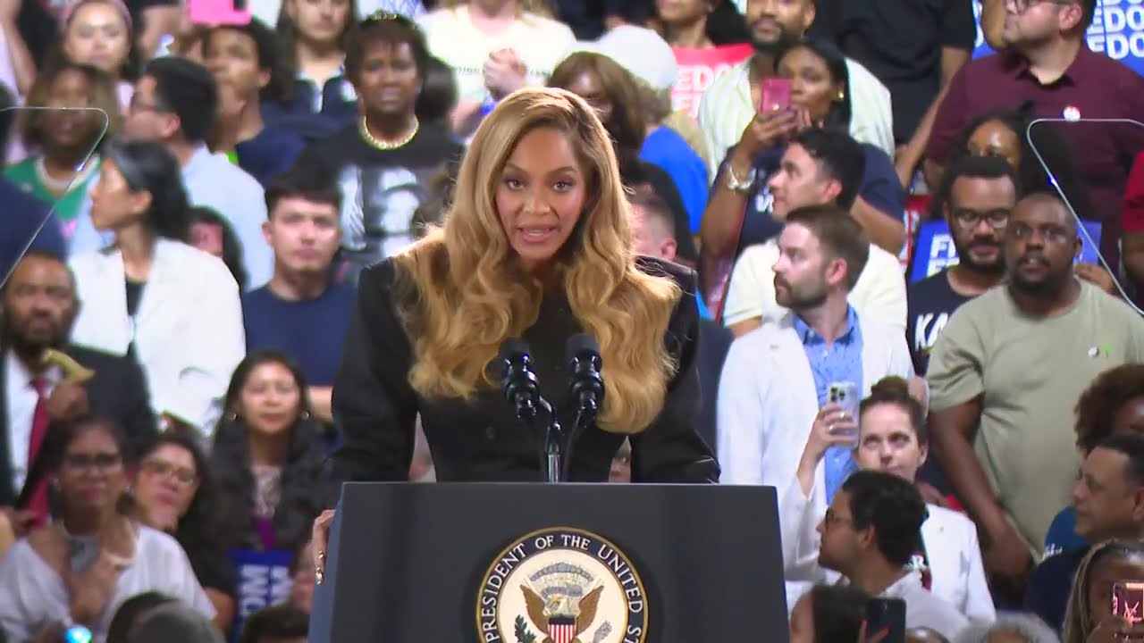 Michelle Obama, Beyonce join Kamala Harris on campaign trail