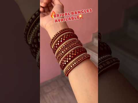 Alloy maroon color 3 set of thread work bangles combo size: ...