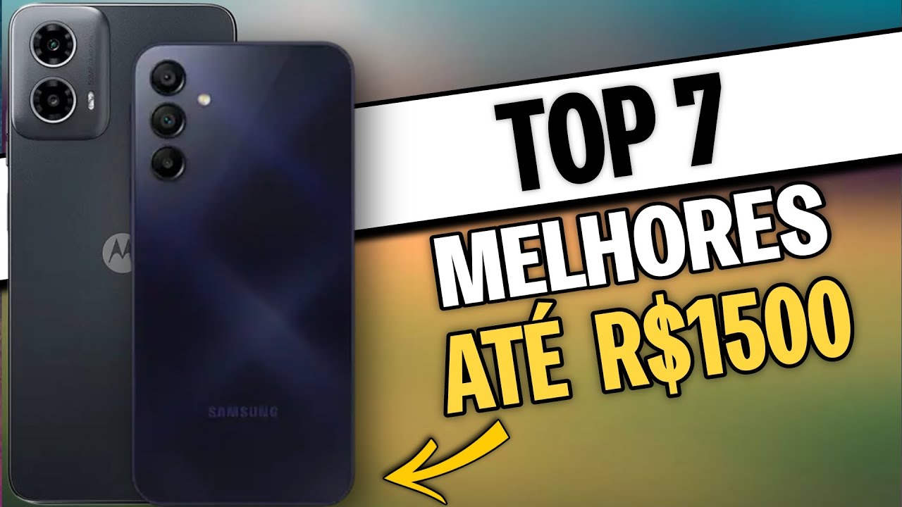 Top 7 Melhores CELULARES até 1500 reais em 2025(janeiro)