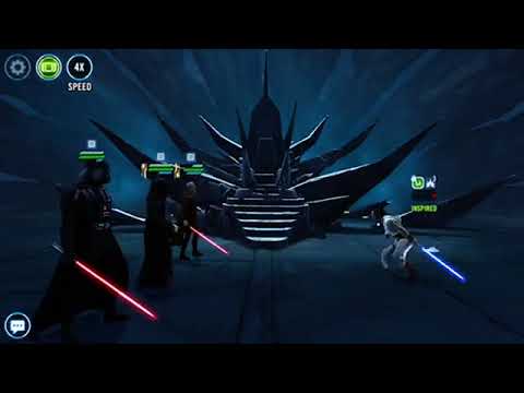 SWGOH Sith Eternal Emperor Event Tier 6 R7 only one Zeta   Rey Attacks