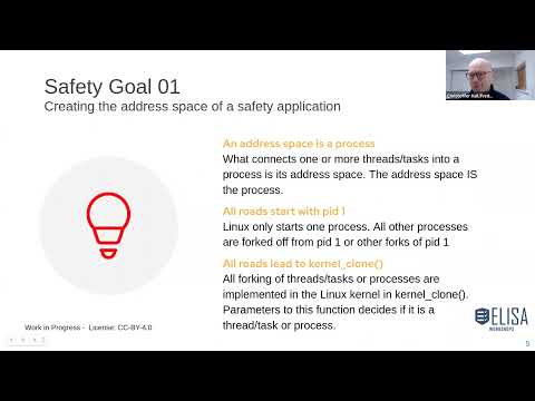 ELISA Spring Workshop: Integrity of the Safety Application Address Space