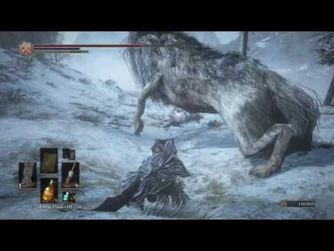 DARK SOULS 3 - Ashes of Ariandel - Big Wolf Mini Boss